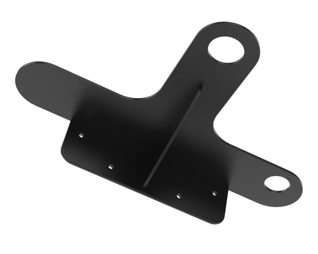 Wspornik pod umywalkę TETRIS z otworem na baterię prawostronny czarny mat