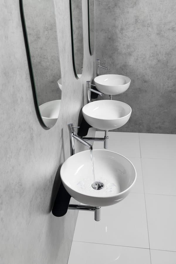 Wspornik pod umywalkę TETRIS z otworem na baterię prawostronny czarny mat