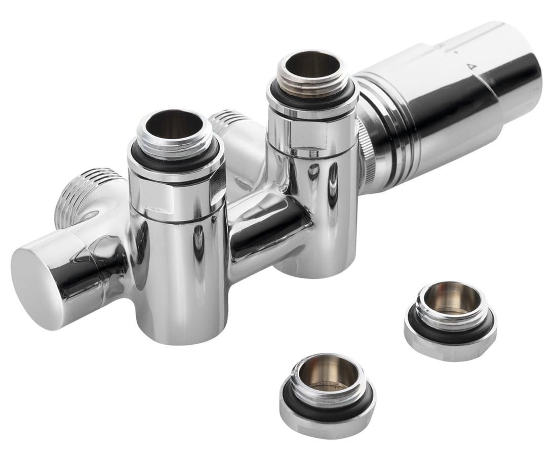 WICHER COMBI zestaw przyłączeniowy z termostatem 50 mm chrom