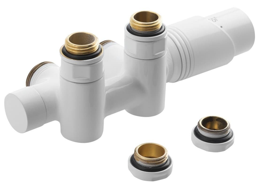 WICHER COMBI zestaw przyłączeniowy zespolony z termostatem 50mm biały