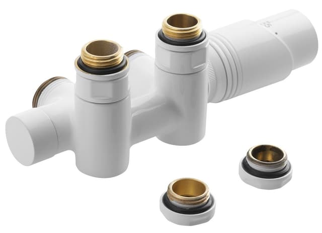 WICHER COMBI zestaw przyłączeniowy zespolony z termostatem 50mm biały