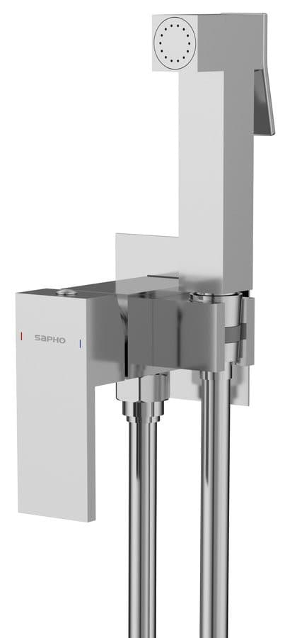 CUBEMIX bateria bidetowa podtynkowa chrom słuchawka 1200 mm