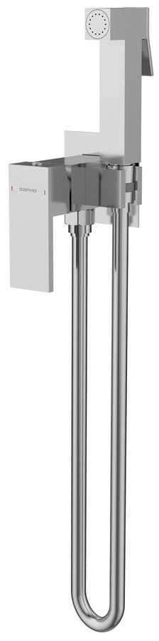 CUBEMIX bateria bidetowa podtynkowa chrom słuchawka 1200 mm