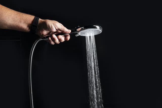 Główka prysznicowa z masażem, 3 tryby + płukanie, 120 mm, ABS/chrom