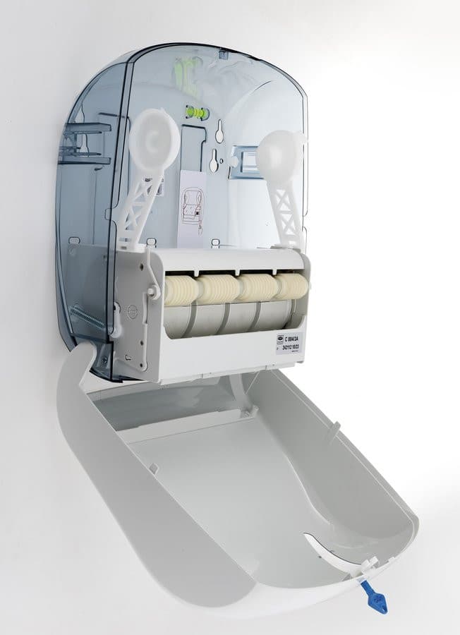 SKIN podajnik ręczników papierowych Autocut czarny 33x37x22 cm