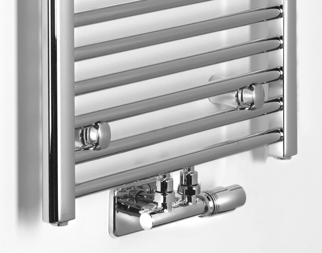 ALYA chromowany grzejnik łazienkowy 400x1188 mm podłączenie środkowe