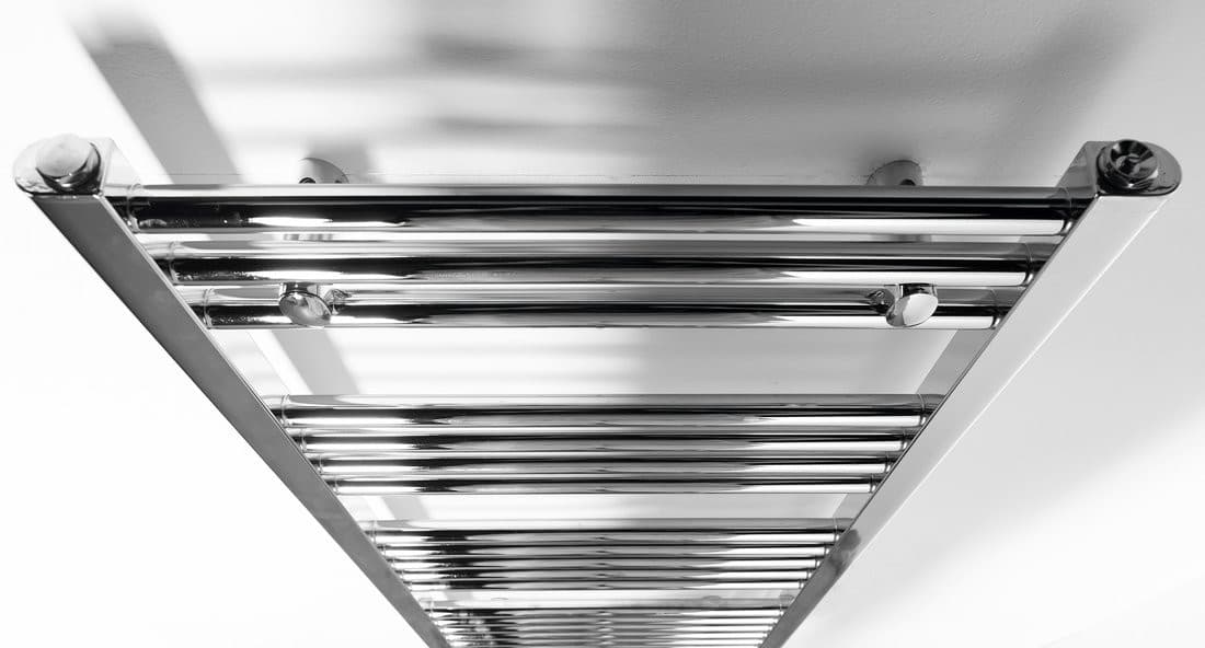 ALYA chromowany grzejnik łazienkowy 400x1188 mm podłączenie środkowe