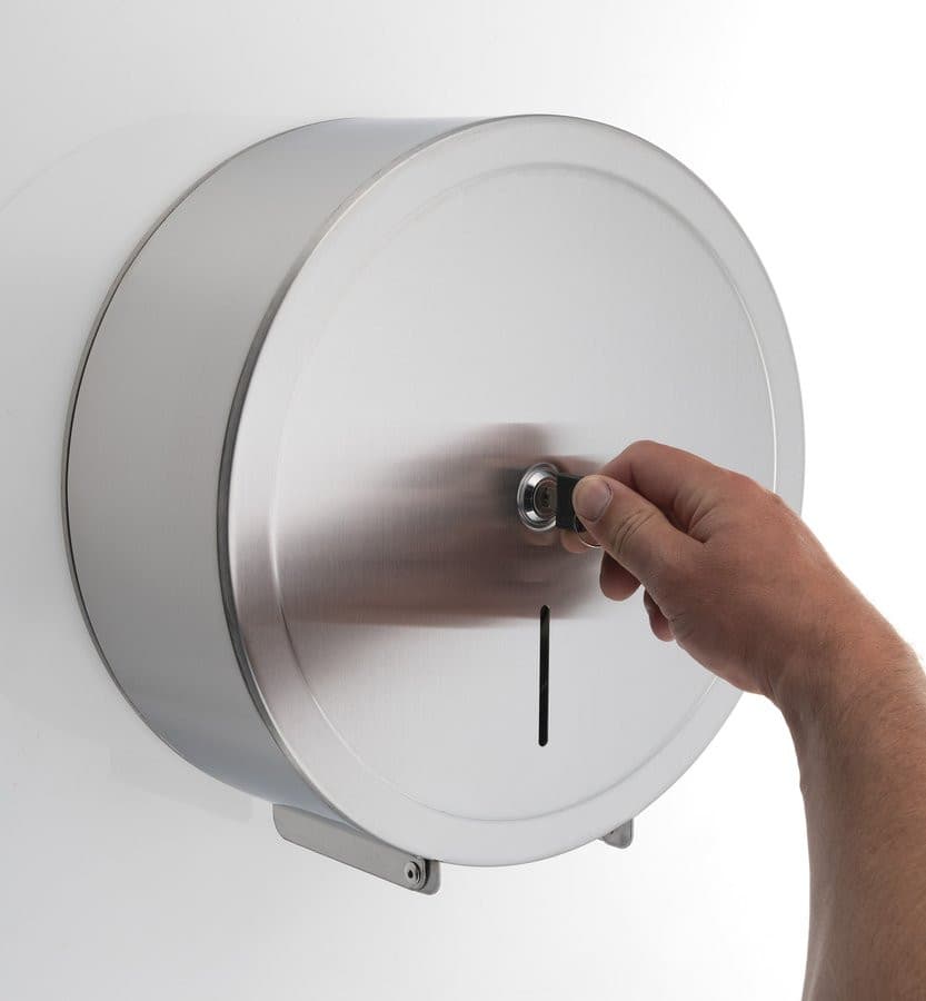 Zasobnik na papier toaletowy 30 cm stal nierdzewna matowa