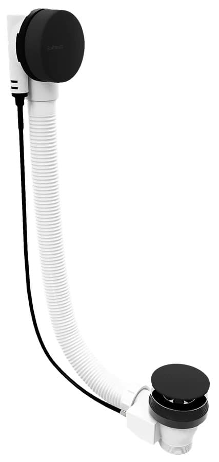 Zestaw odpływowy z automatycznym korkiem 1200 mm czarny mat