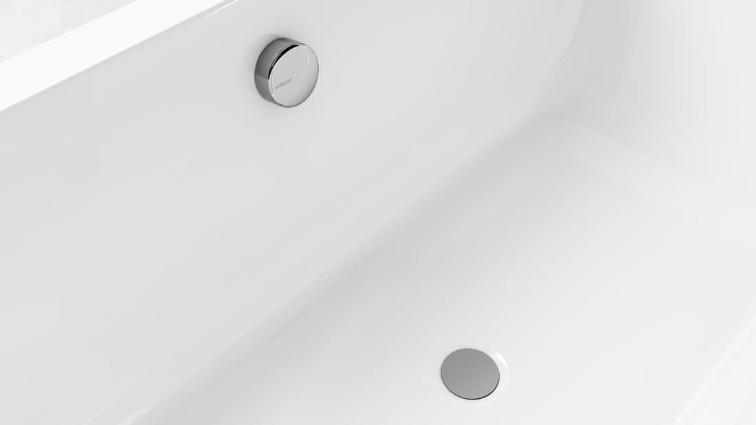 Zestaw odpływowy z automatycznym korkiem cięgno 1000 mm chrom