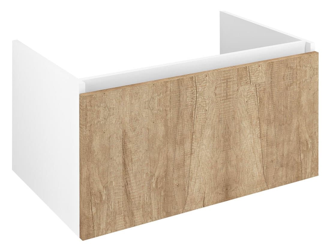 LOREA szafka umywalkowa 80x44x51,2 cm, 1 szuflada, dąb alabama/biały mat