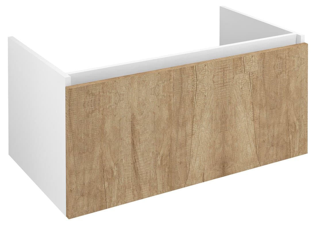 LOREA szafka umywalkowa 90x44x51,2 cm z szufladą, dąb alabama/biały mat