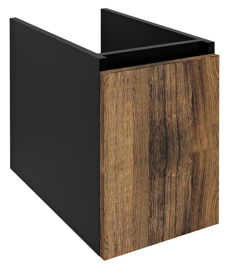 LOREA szafka dolna wisząca 30x44x51,2 cm dąb collingwood czarny mat
