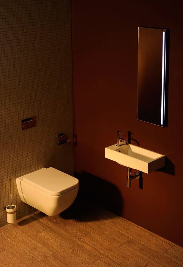 Umywalka kompozytowa Ariana 50x25 cm z baterią lewą biała