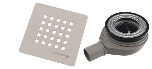 TRENECA syfon do brodzików DN40 90 mm z beżowym korkiem