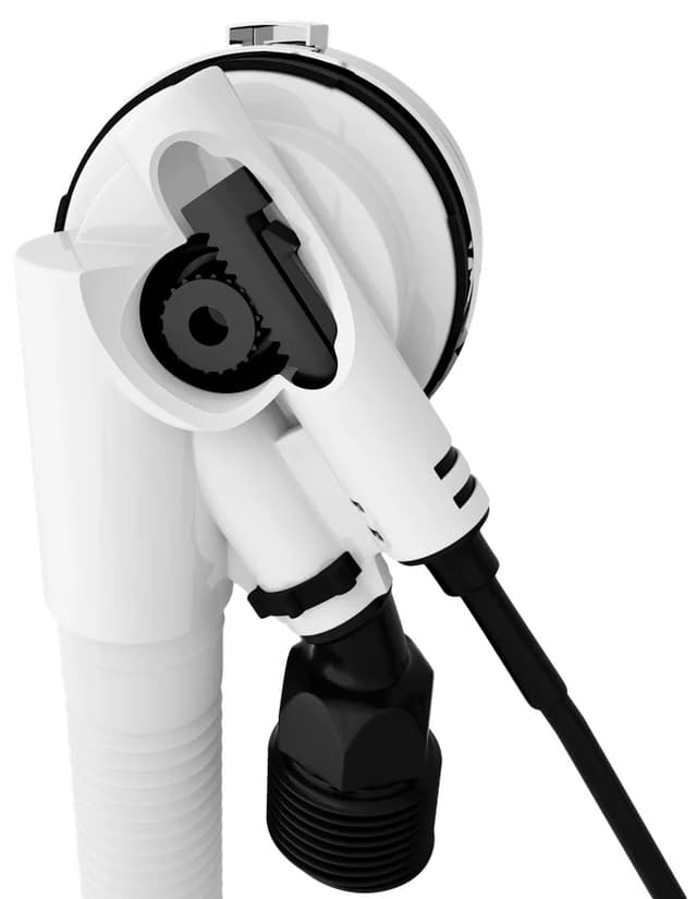 MARBLE automatyczny odpływ z napełnianiem 800mm biały