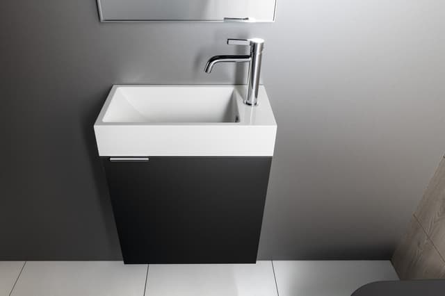 ARIANA kompozytowa umywalka 50x25 cm z baterią prawej strony