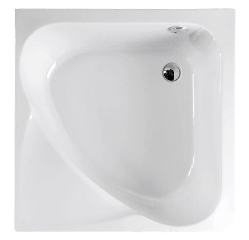 CARMEN głęboki brodzik prysznicowy 90x90x30 cm ze stelażem, biały