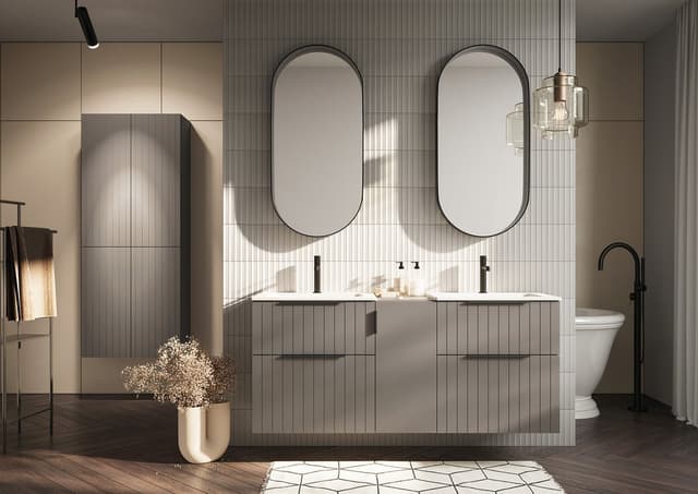 ESPACE słupek wysoki 35x172x32cm, 2 drzwiczki, lewy/prawy, agila strip