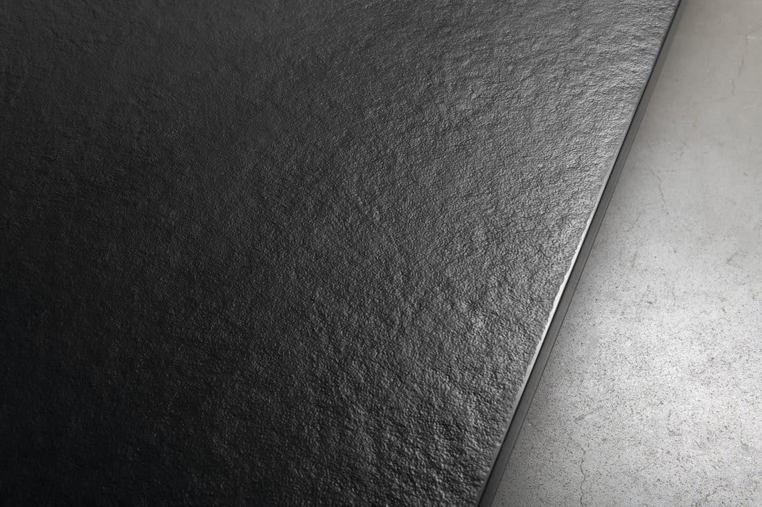 TRENECA brodzik kompozytowy z możliwością docinania 100x100cm, czarny mat