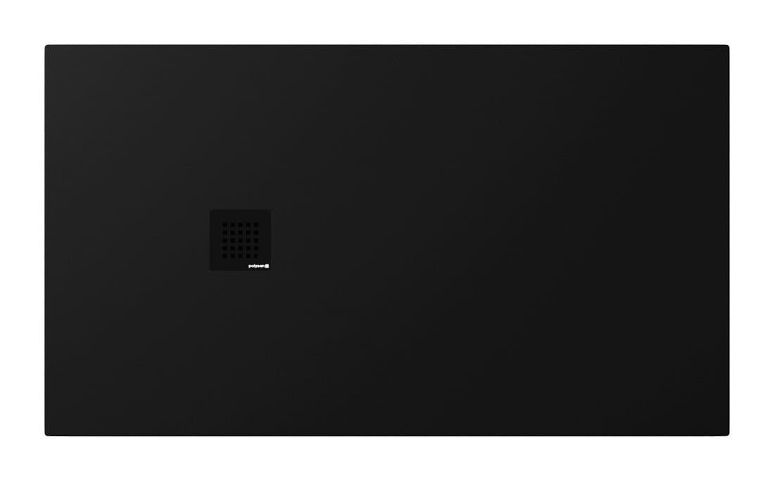 TRENECA brodzik kompozytowy z możliwością docinania 140x80cm, czarny mat