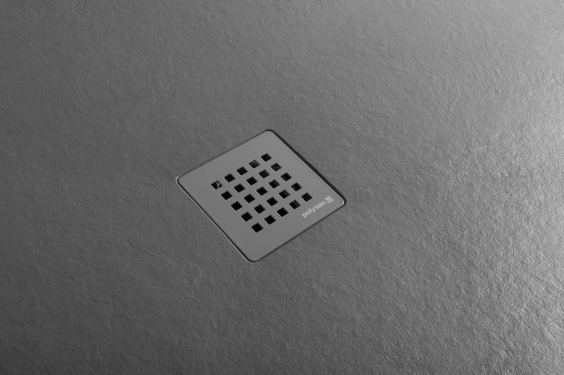 TRENECA brodzik kompozytowy z możliwością docinania 110x90cm, szary mat