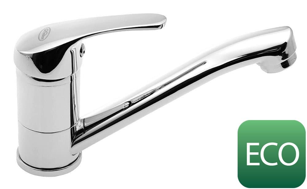 AQUALINE 35 bateria umywalkowa stojąca chrom z głowicą ECO