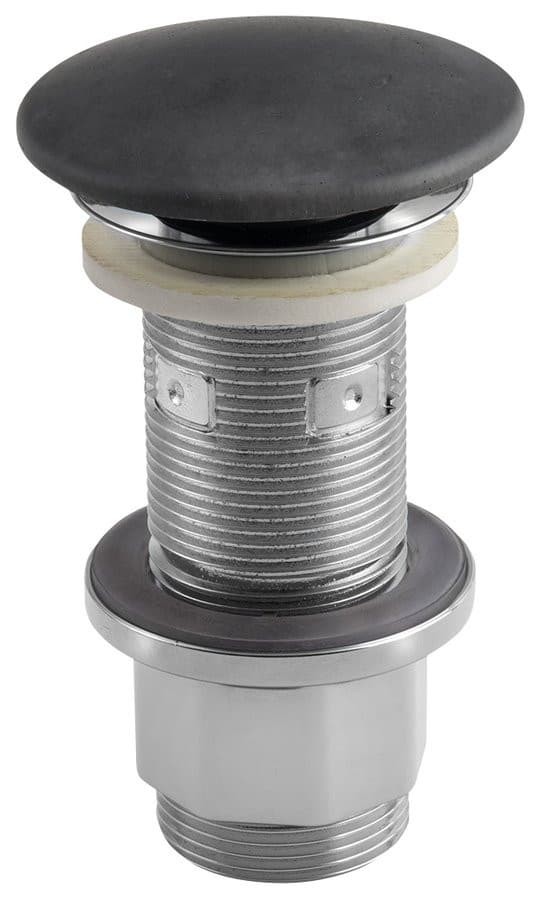 Korek umywalkowy 5/4 klik-klak antracyt z betonowym grzybkiem