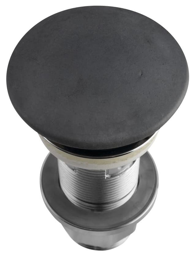 Korek umywalkowy 5/4 klik-klak antracyt z betonowym grzybkiem