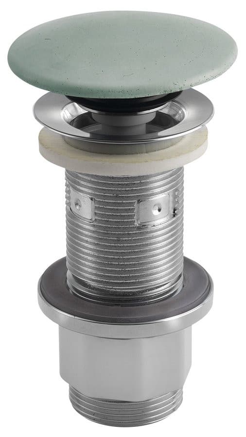 Korek umywalkowy 5/4" klik-klak zielony z betonu