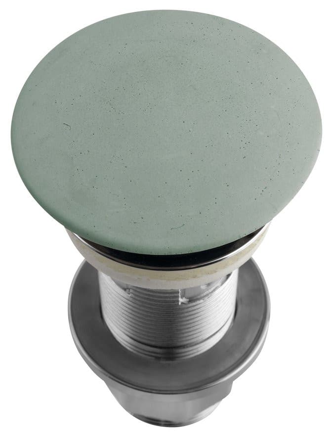 Korek umywalkowy 5/4" klik-klak zielony z betonu