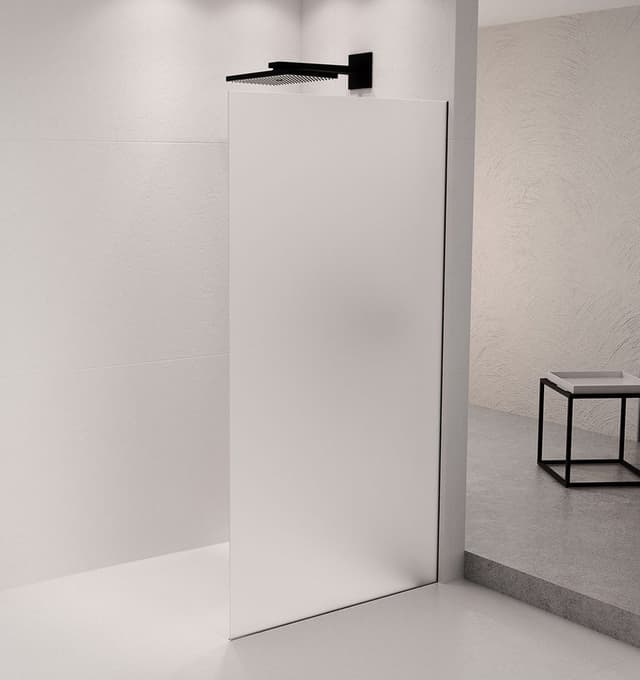 ARCHITEX zestaw mocowania szkła ściana-podłoga 1610x2105mm czarny mat