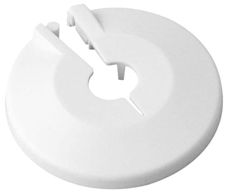 Rozeta maskująca do grzejników 16mm biały plastik