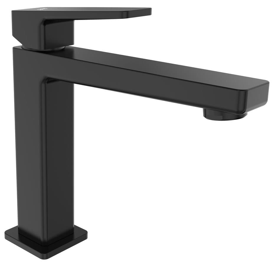 TURSI bateria umywalkowa stojąca czarny mat 190 mm Sapho