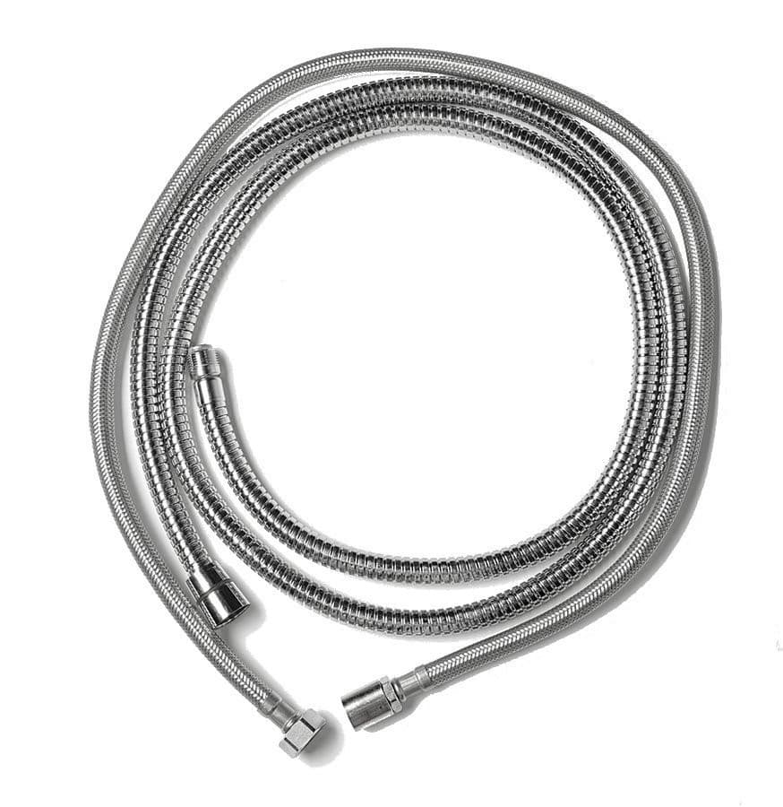 Zestaw węży zamiennych do baterii na brzeg wanny 175 cm chrom