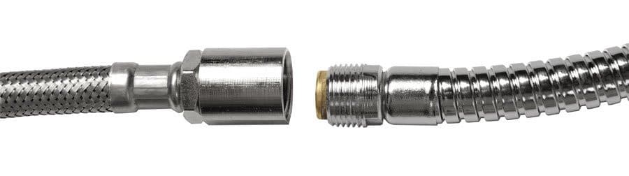 Zestaw węży zamiennych do baterii na brzeg wanny 175 cm chrom