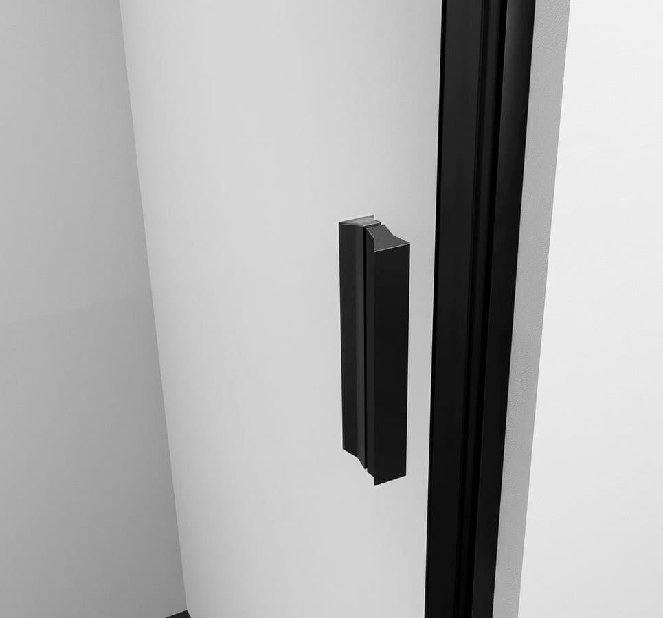 ZOOM BLACK drzwi prysznicowe do wnęki 700 mm, lewe, szkło hartowane