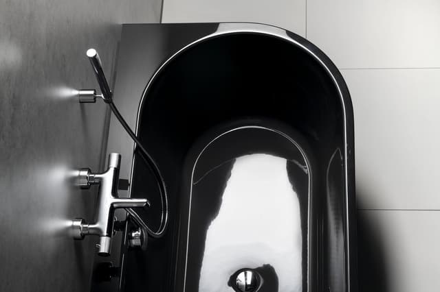 ASTRA L MONOLITH wanna wolnostojąca przyścienna 160x75x60 cm, szara