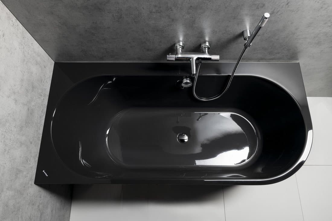 ASTRA L MONOLITH wanna wolnostojąca przyścienna 160x75x60 cm, szara