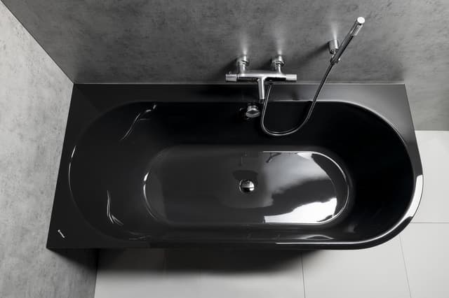 ASTRA L MONOLITH wanna wolnostojąca przyścienna 160x75x60 cm, szara