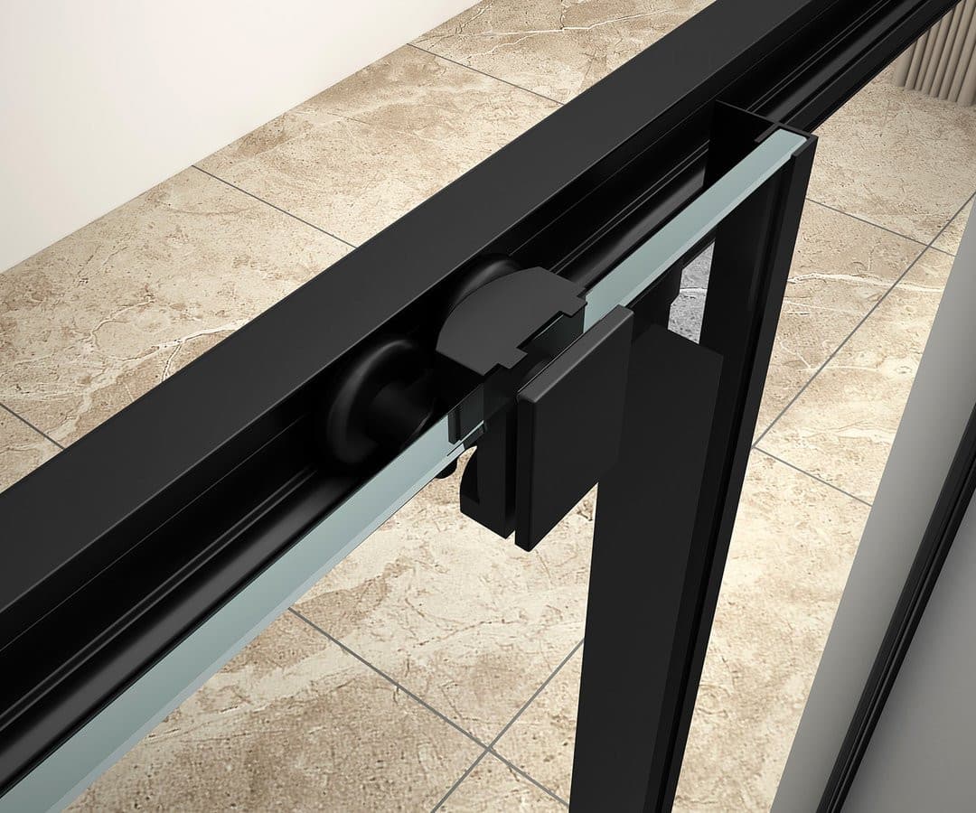 ARLETA BLACK kabina prysznicowa kwadratowa 800x800 mm szkło czyste