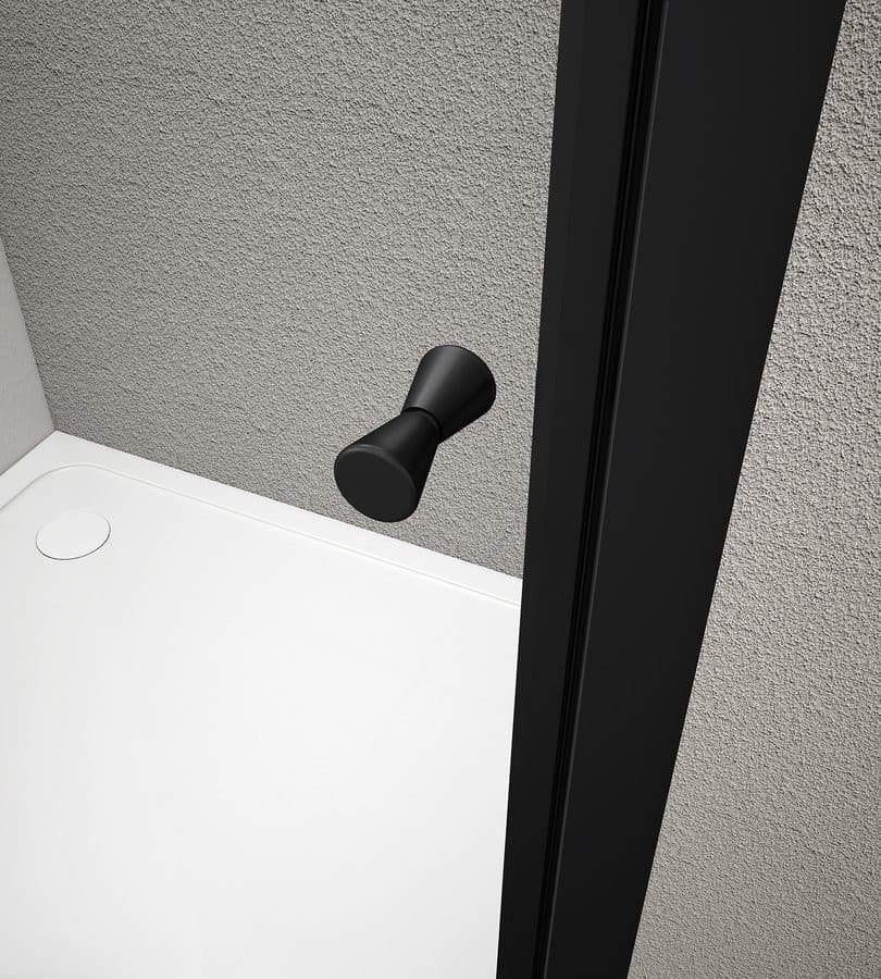 ARLETA BLACK kabina prysznicowa kwadratowa 800x800 mm szkło czyste