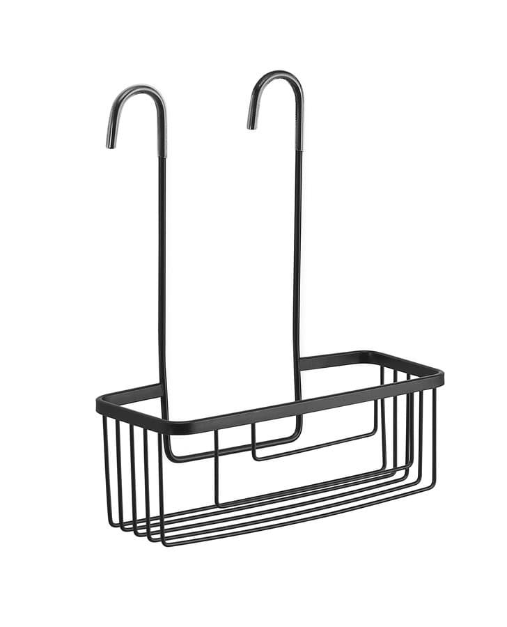 SMART półka do kabiny prysznicowej czarny mat 300x375x120 mm