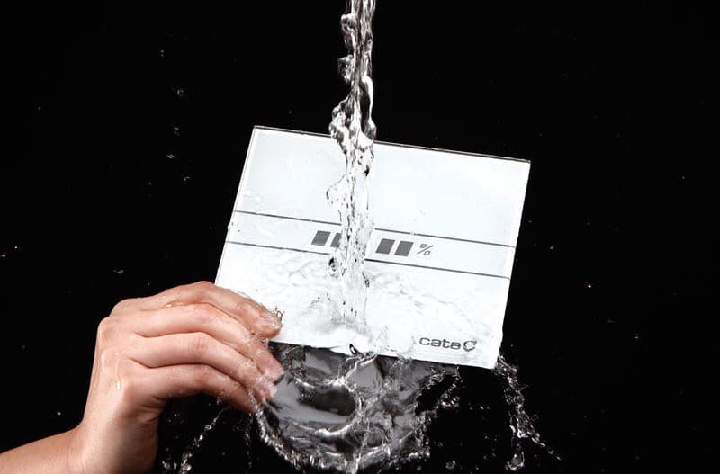 E-120 GBT wentylator osiowy łazienkowy z wyłącznikiem czasowym 15W czarny