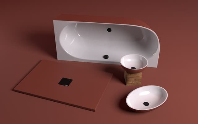 FLEXIA brodzik kompozytowy z możliwością docinania 130x90cm, brązowy mat