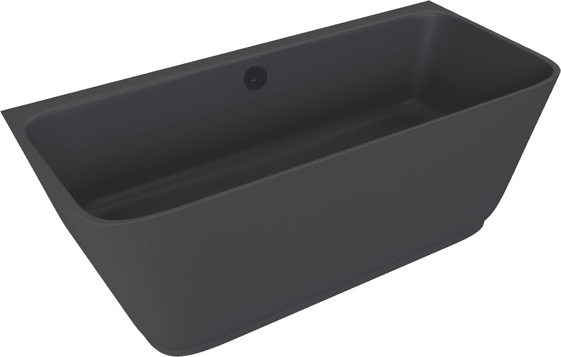 SKYLLA wanna wolnostojąca przyścienna 169x75x60cm, kompozyt, antracyt mat