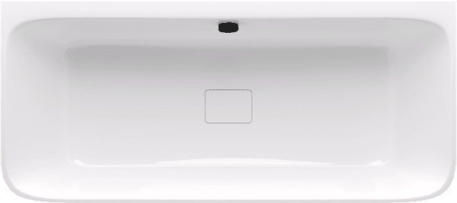 SKYLLA wanna wolnostojąca przyścienna 169x75x60cm, kompozyt, biały/antracyt mat