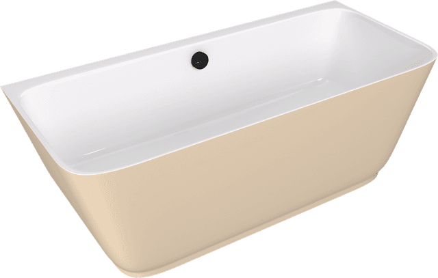 SKYLLA wanna wolnostojąca przyścienna 169x75x60cm, kompozyt, biały/beż mat