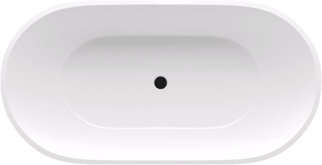 REDUTA wanna wolnostojąca 171x81x58cm, kompozyt, biały/antracyt mat