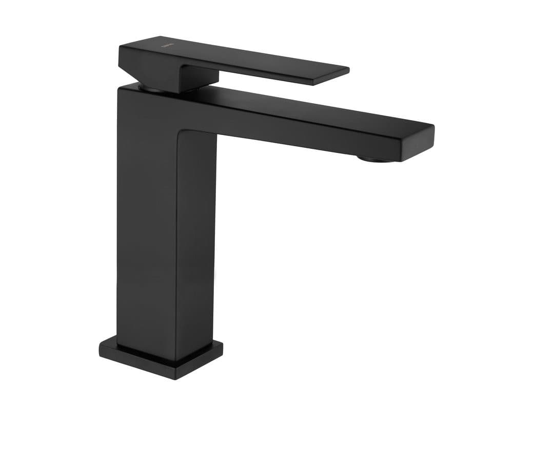 LATUS bateria umywalkowa stojąca czarny mat 180mm